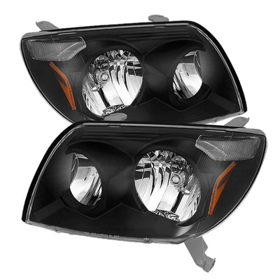 xTune Toyota 4Runner 03-05 Crystal Headlights Black HD-JH-T4R03-AM-BK