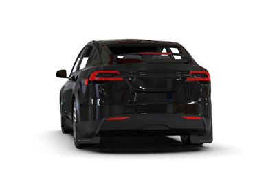 Rally Armor 22-26 Tesla Model X Black UR Mud Flap w/Dark Grey Logo