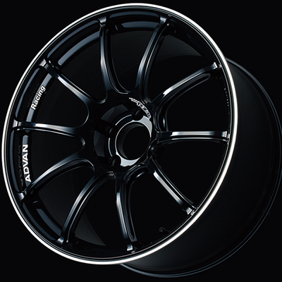 Advan RZII 17x7.5 +38 4x100 Racing Gloss Black Wheel