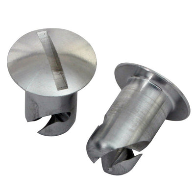 Moroso Quick Fastener - Oval Head - 7/16in x .500in - Aluminum - 10 Pack