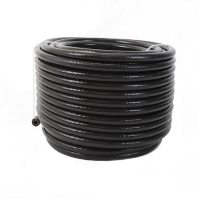 Aeromotive PTFE SS Braided Fuel Hose - Black Jacketed - AN-06 x 12ft