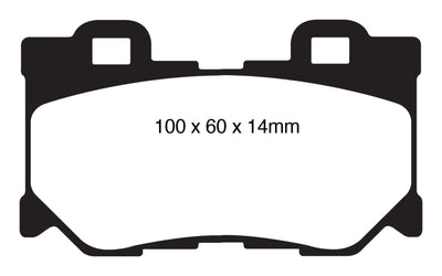 EBC 08-13 Infiniti FX50 5.0 Redstuff Rear Brake Pads