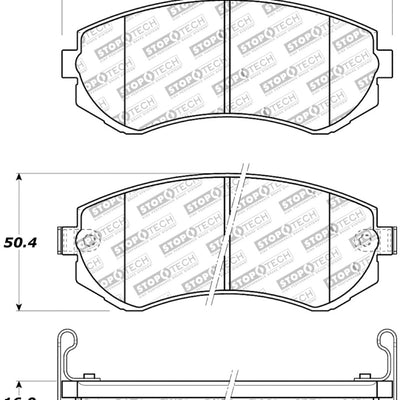 StopTech Street Touring 89-06/96 Nissan 240SX Front Brake Pads
