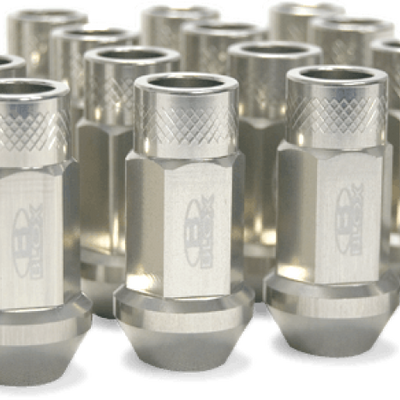 BLOX Racing Street Series Forged Lug Nuts 12x1.25mm Silver Set of 20