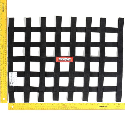 RaceQuip Black 15 X 21 SFI Ribbon Net