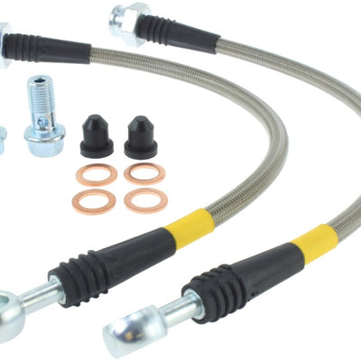 StopTech 89-98 Nissan 240SX (OE Upgrade) Stainless Steel Rear Brake Lines