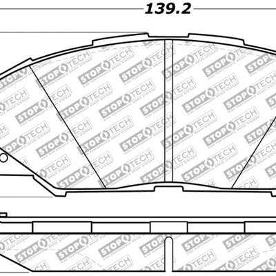 StopTech Street Select Brake Pads - Front