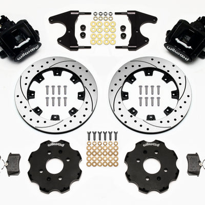 Wilwood Combination Parking Brake Rear Kit 12.19in Drilled Civic / Integra Drum 2.46 Hub Offset