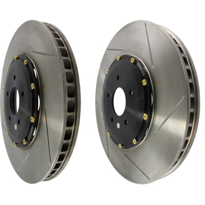 StopTech 09-11 Nissan GT-R Front Slotted Bare Iron 380x34mm AeroRotor Kit Pair