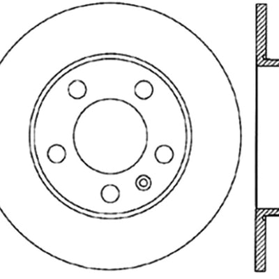 StopTech 98-11 Volkswagen Beetle Sport Slotted & Drilled Rear Right Cryo Rotor