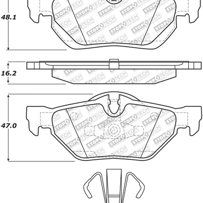 StopTech Street Select Brake Pads - Front