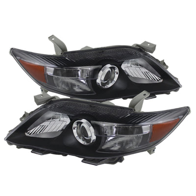xTune Toyota Camry 10-11 ( USA Built/Nal ) Amber Projector Headlights Black HD-JH-TCAM10-AM-BK
