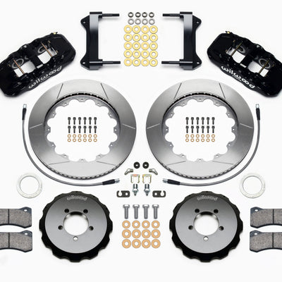 Wilwood AERO6 Front Hat Kit 14.00 1999-2012 Subaru WRX w/Lines