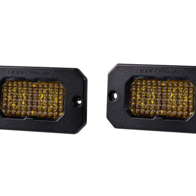 Diode Dynamics Stage Series 2 In LED Pod Pro - Yellow Flood Flush ABL (Pair)