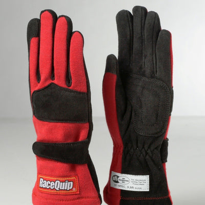 RaceQuip Red 2-Layer SFI-5 Glove - Large