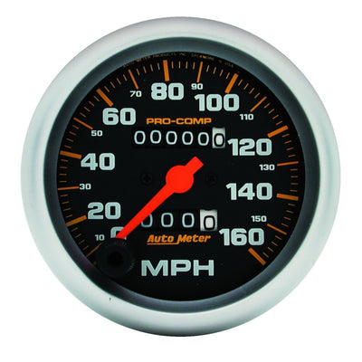 Autometer Pro-Comp Mechanical Speedometer 3 3/8in 160 mph Gauge