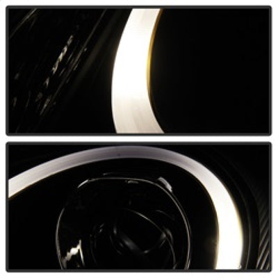 Spyder Porsche Cayman 05-08 Headlights - Halogen Model Only - DRL LED - Black PRO-YD-P98705-DRL-BK