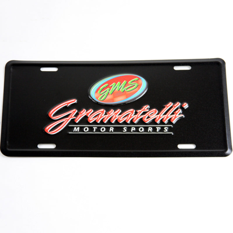 Granatelli Motor Sports Aluminum License Plate - Black Face & Full Color Logo