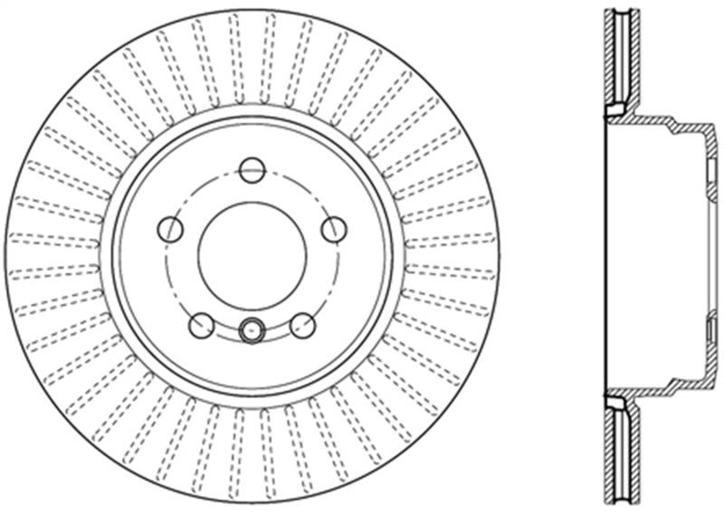 StopTech 07-18 BMW X5 / 08-19 BMW X6 SportStop Cryo Drilled & Slotted Rotor - Rear Right