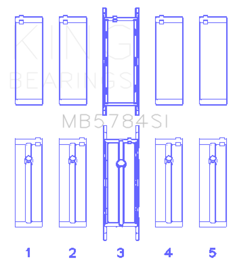 King Engine Bearings BMW N20/B20 Crankshaft Main Bearings