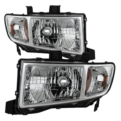 xTune Honda Ridgeline 06-13 Crystal Headlights Chrome HD-JH-HRID06-AM-C