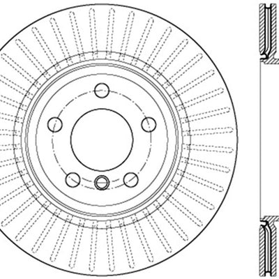 StopTech 12-16 BMW 335i Slotted & Drilled Rear Right Rotor