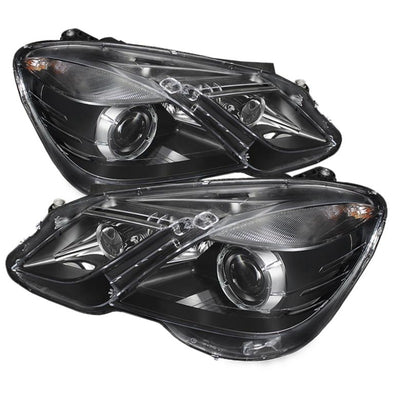 xTune Mercedes E-Class 10-12 OE Projector Headlights (w/AFS. Hid Fit) Black PRO-JH-MBW21210-AFS-BK