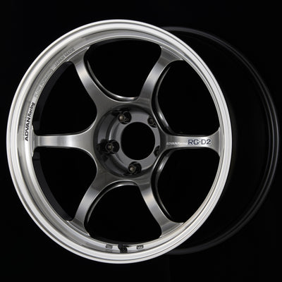 Advan RG-D2 15x7.0 +42 4x100 Machining and Racing Hyper Black Wheel