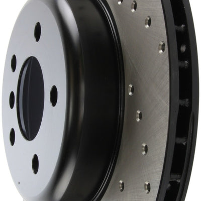 StopTech 11-13 BMW 550i Rear Right Drilled Sport Brake Rotor