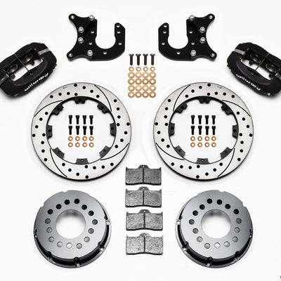Wilwood Forged Dynalite P/S Rear Kit Drilled Rotor Mopar-Dana 2.72in Offset