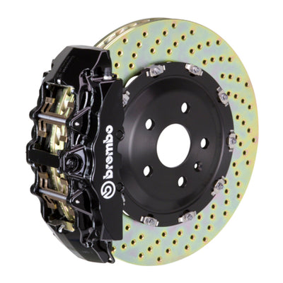 Brembo 00-03 Z8 (E52) Front GT BBK 6 Piston Cast 380x34 2pc Rotor Drilled-Black
