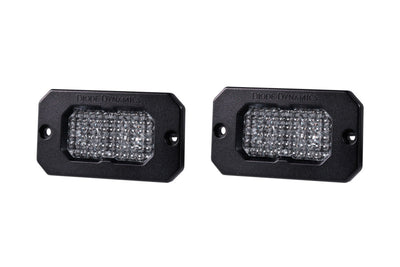 Diode Dynamics Stage Series 2 In LED Pod Sport - White Flood Flush ABL (Pair)