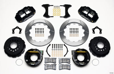 Wilwood Narrow Superlite 4R Rear P-Brk Kit 12.88in Mopar/Dana 2.36in Off w/Snap Ring Bearing