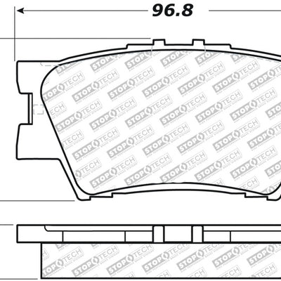 StopTech Street Select Brake Pads - Rear
