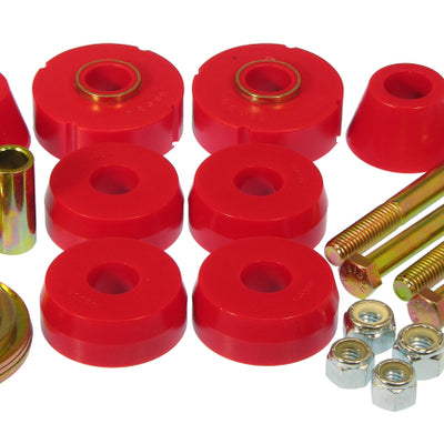 Prothane 63-66 Chevy C10 1/2Ton 2wd PU Body Mount - Red