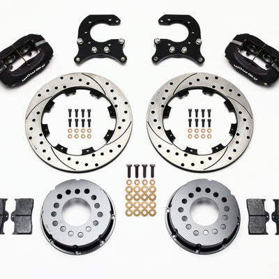 Wilwood Forged Dynalite P/S Rear Kit Drilled Rotor 58-64 Olds/Pontiac Ends