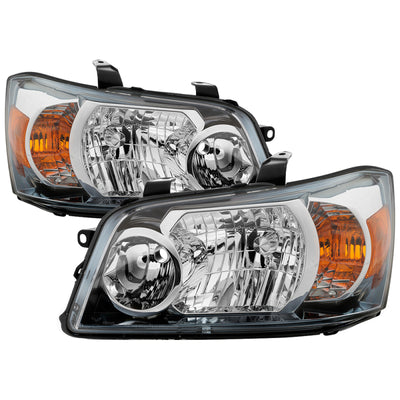 xTune Toyota Highlander 04-06 (Non Hybrid Models) OEM Style Headlights Chrome HD-JH-THIGH04-AM-C