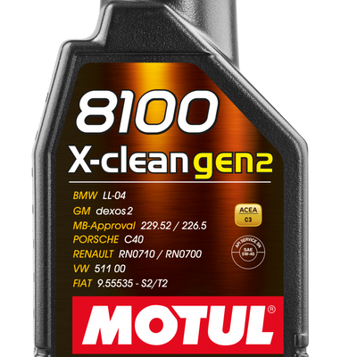 Motul 1L Synthetic Engine Oil 8100 X-CLEAN Gen 2 5W40