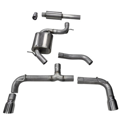 Corsa 2014-2016 Volkswagen GTI Mk7 Polished Sport 3.0in Cat-Back Dual Rear Exit