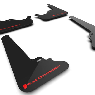 Rally Armor 21-25 Tesla Model S / S Plaid Black UR Mud Flap w/Red Logo