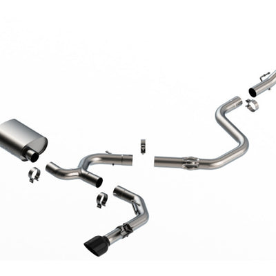 Borla 22-23 Hyundai Elantra N 2.0L 4 CYL. Turbo AT/MT ATAK Catback Exhaust Black Chrome