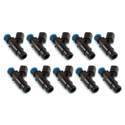 Injector Dynamics ID1300x Injectors- 08+ Dodge Viper 8.3/8.4L 14mm Bottom Adapters (Black)-Set of 10