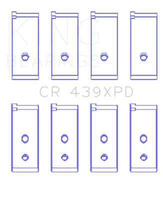 King Engine Bearings Honda B-Series Dowel Performance Rod Bearing Set - Size STD