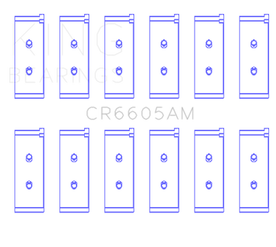 King Engine Bearings Toyota 5ME/5MGE/7MGE/7MGTE Rod Bearing Set - Size STD