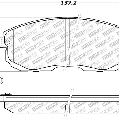 StopTech Street Select Brake Pads - Rear
