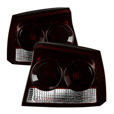 xTune Dodge Charger 2009-2010 OEM Style Tail Lights Red Smoked ALT-JH-DC09-OE-RSM