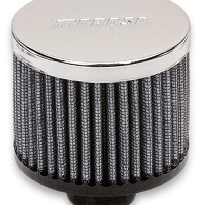 Moroso Filtered Valve Cover Breather - Push-In - No Hood - 1.22in ID