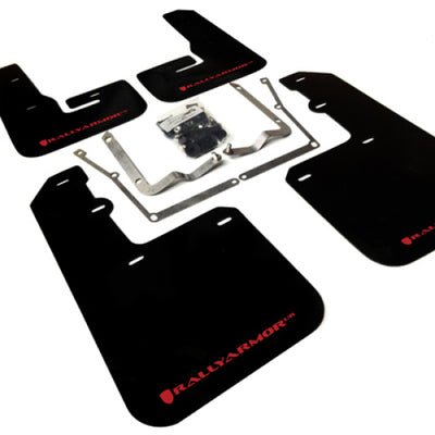 Rally Armor 15-18 VW Jetta Black UR Mud Flap w/Red Logo