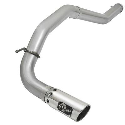 aFe Atlas Exhaust 5in DPF-Back Al Steel 2016 Nissan Titan XD V8-5.0L Polished Tip