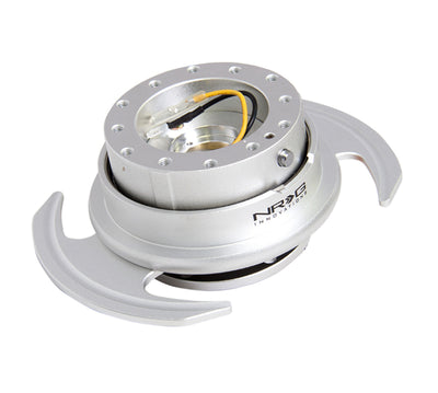 NRG Quick Release Kit Gen 3.0 - Silver Body / Silver Ring w/Handles